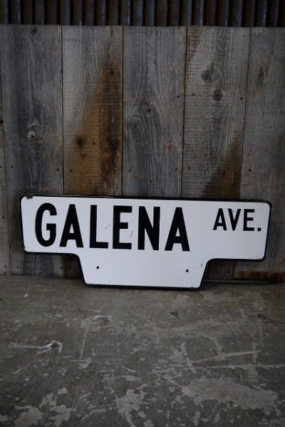 画像1: ビンテージ　GALENA　ストリートサイン