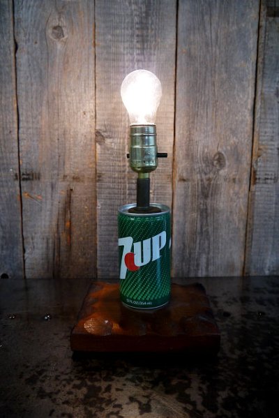 画像1: ビンテージ　7up　テーブルランプ