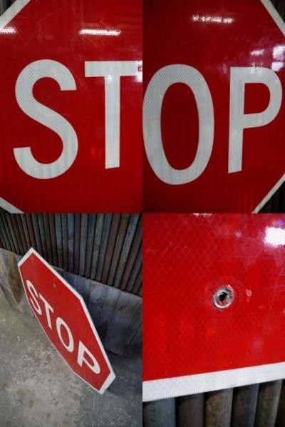 画像2: USA　STOP　大型ロードサイン