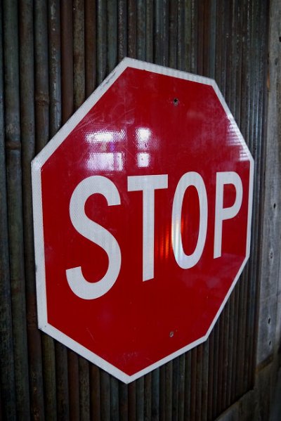 画像1: USA　STOP　大型ロードサイン