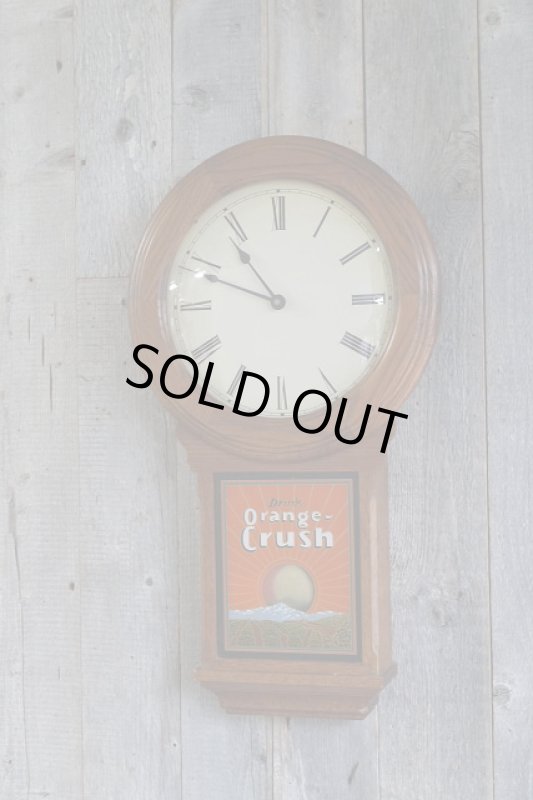画像1: ビンテージ Drink Orange Crush クロック (1)