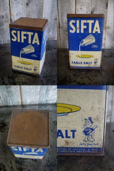 画像2: ビンテージ　SIFTA　TABLE　SOLT缶　B