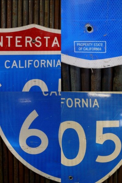 画像1: USA　INTERSTATE　605　ロードサイン