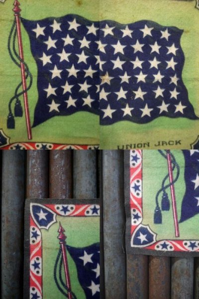 画像2: アンテーク　UNION　JACK　TOBACCO　Flannel 　Felt