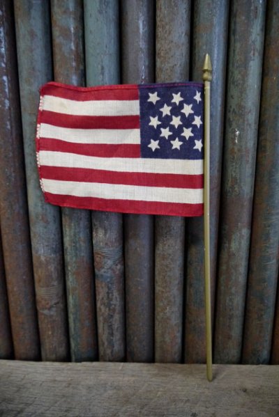 画像1: ビンテージ　USA　ミニ星条旗　B