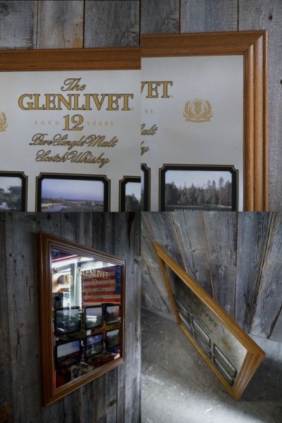 画像2: ビンテージ　 The GLENLIVET 12 　大型パブミラー