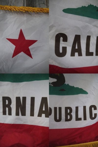 画像2: ビンテージ　CALIFORNA　州旗　