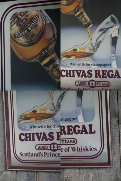 画像1: ビンテージ　CHIVAS　REGAL　WHISKY　パブミラー