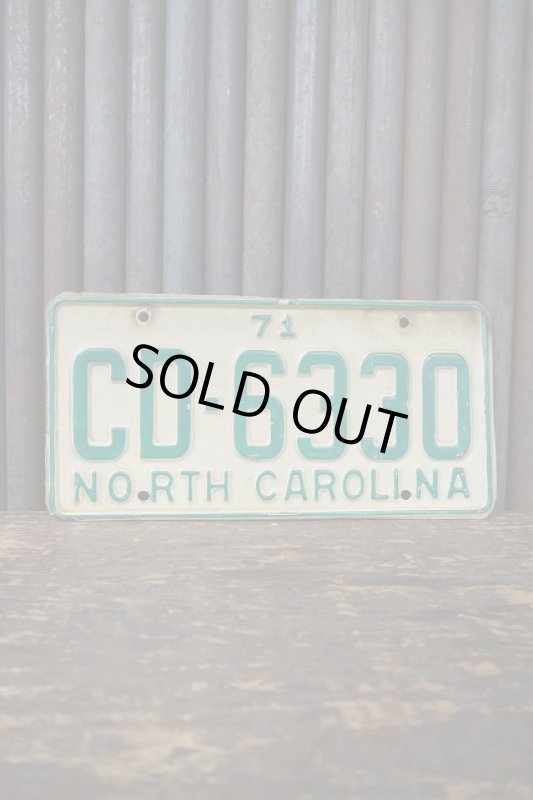 画像1: ビンテージ NORTH CAROLINA ナンバープレート D (1)