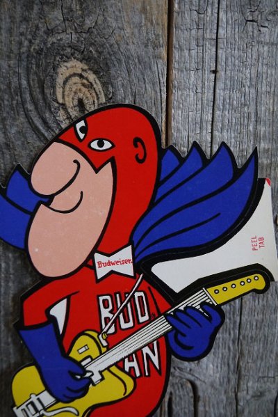 画像1: ビンテージ　BUD　MAN　ステッカー　B