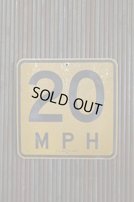 画像1: ビンテージ　２０　M.P.H　ロードサイン (1)