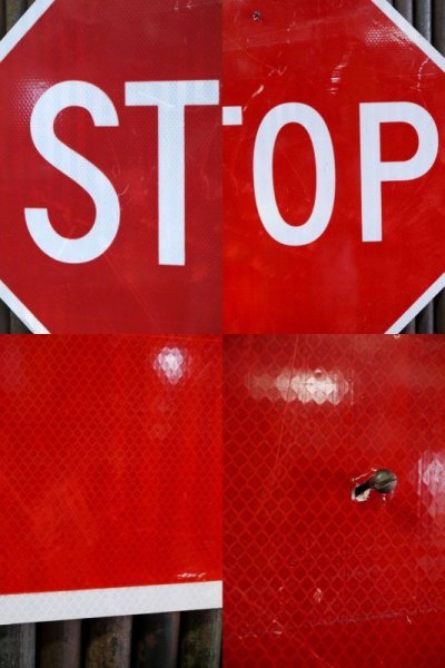 画像1: USA STOP ロードサイン