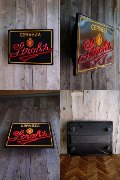 画像3: ビンテージ　Stroh's　BEER　ライトサイン