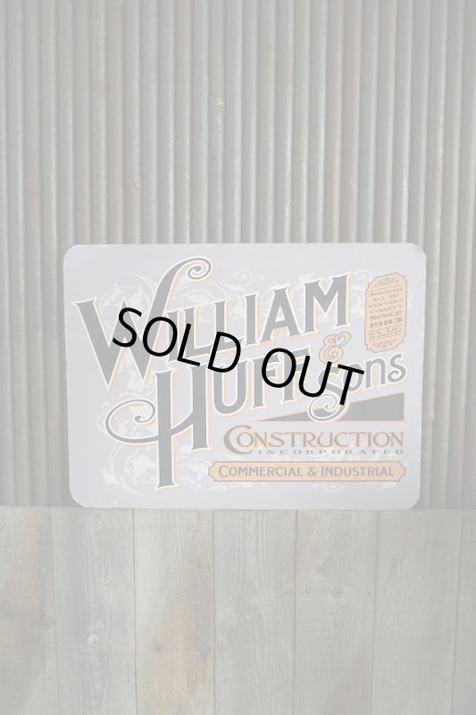 画像1: ビンテージ　WILLIAM　HUFF＆SONS　両面サイン (1)