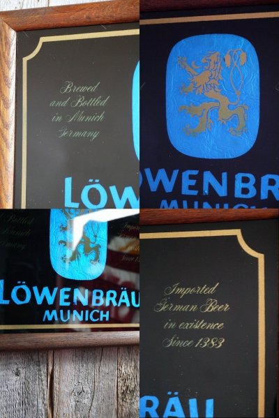 画像2: ビンテージ　LOWENBRAU　パブミラー