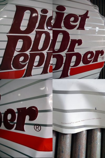 画像1: ビンテージ　Diet Dr Pepper  Bottle Cap 看板