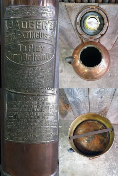 画像3: アンティーク　BADGER'S　メタル消火器