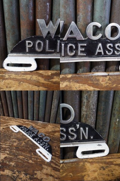 画像2: ビンテージ　WACO　POLICE　ASS'N　エンブレムプレート