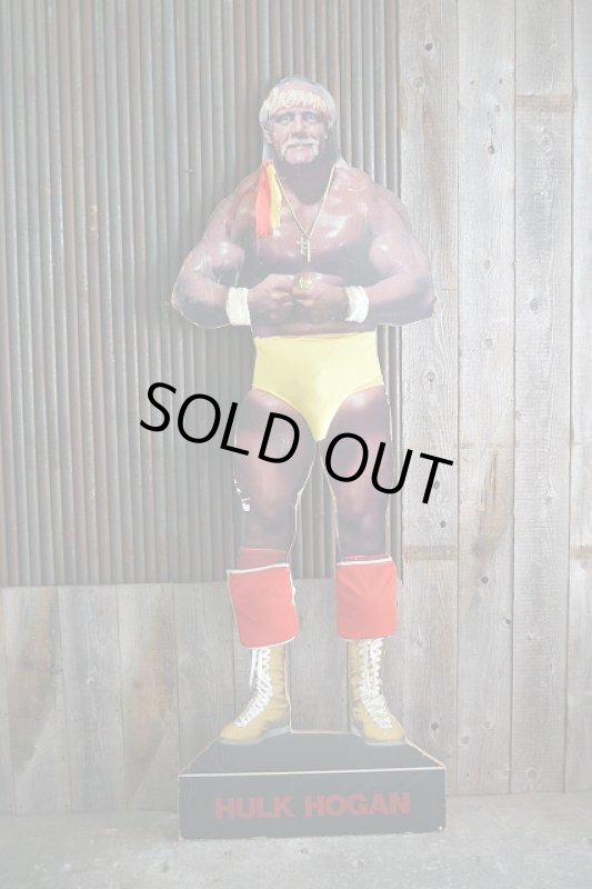 画像1: ビンテージ　Hulk Hogan　等身大　看板 (1)