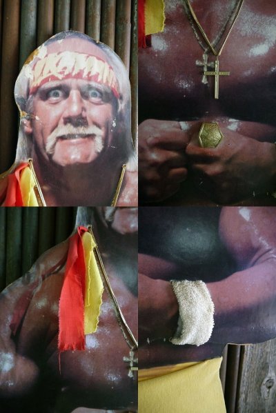 画像1: ビンテージ　Hulk Hogan　等身大　看板