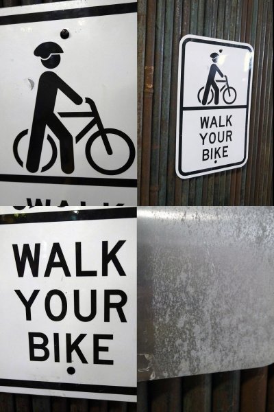 画像2: USA　WALK　YOUR　BIKE　サイン