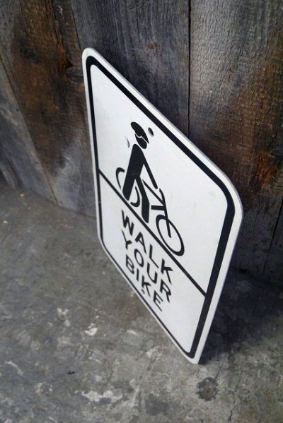 画像1: USA　WALK　YOUR　BIKE　サイン