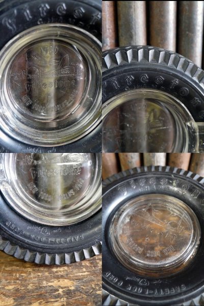 画像2: ビンテージ　Firestone　1939　ガラス灰皿