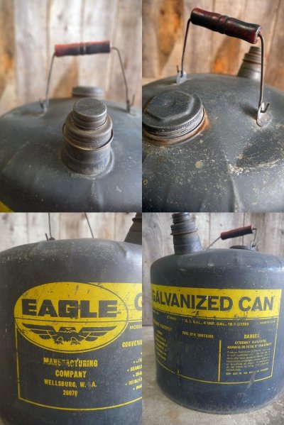 画像2: ビンテージ　EAGLE　GALVANIZED缶