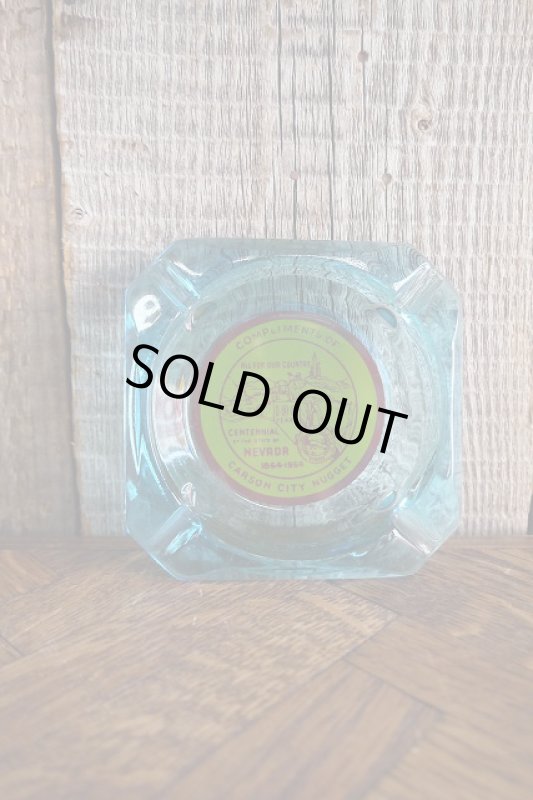 画像1: ビンテージ　Carson　CITY　NUGGET　ガラス灰皿 (1)