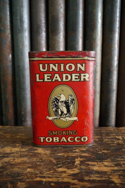 画像1: ビンテージ　UNION　LEADER　TOBACCO　缶　