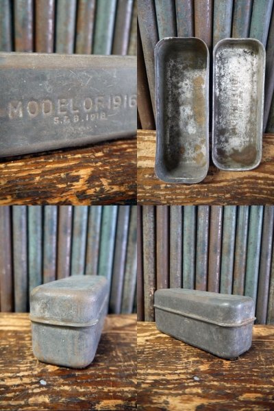 画像2: アンティーク　WW1 US M1916 Bacon Can　ケース