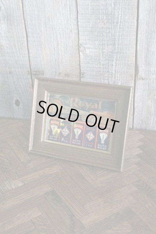 画像1: ビンテージ  Royal AUTO BULBS フォトスタンド (1)