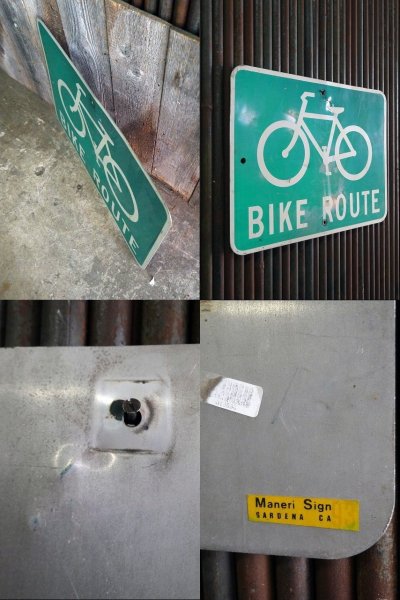 画像2: ビンテージ　BIKE　ROUTE　ロードサイン　