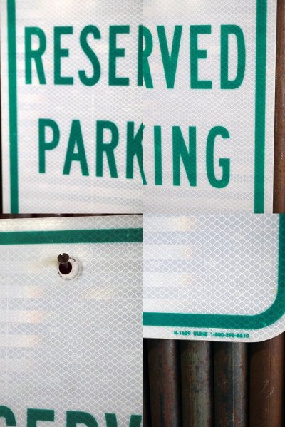 画像2: USA　RESERVED　PARKING　ロードサイン　D