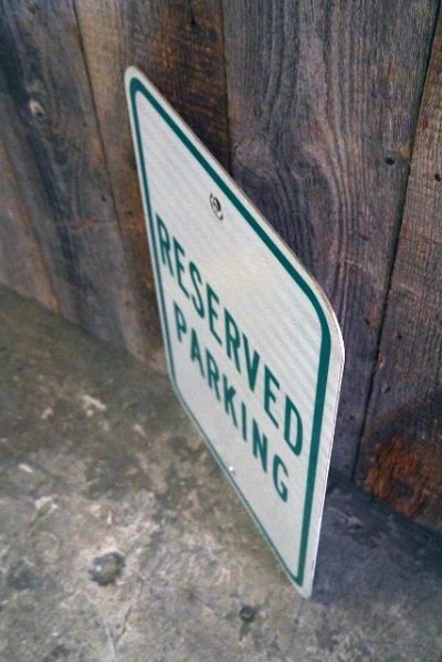 画像1: USA　RESERVED　PARKING　ロードサイン　B