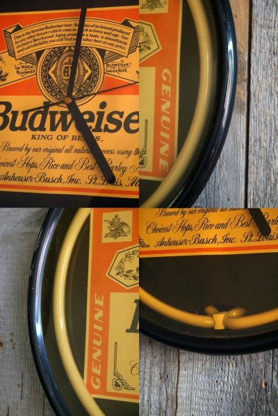 画像1: USA　Budweiser　ネオンクロック　
