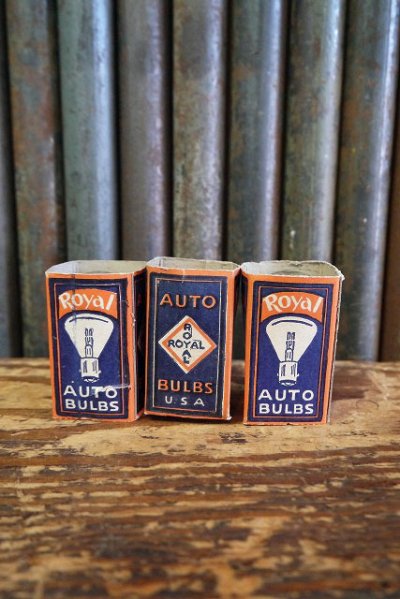 画像1: ビンテージ　D.STOCK　Royal　AUTO　BULBS　LAMPSセット