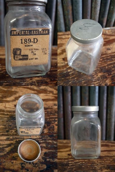 画像2: ビンテージ 　IMPERIAL₋EASTMAN　PARTS　ガラス瓶 　D