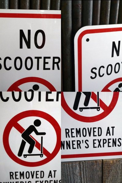 画像2: USA　NO　SCOOTERS　サイン　B