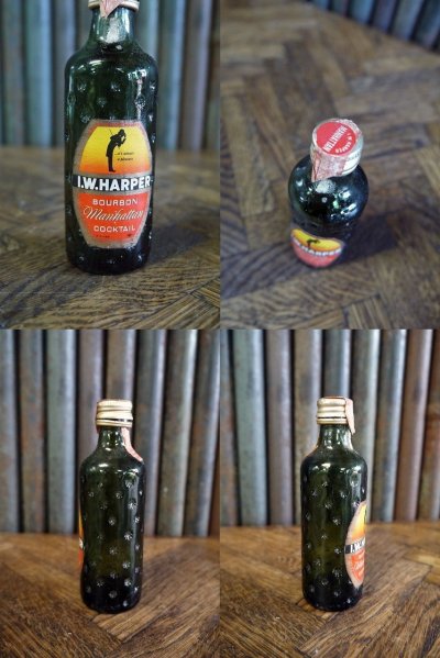 画像2: ビンテージ　I.W.HARPER　ミニボトル瓶 