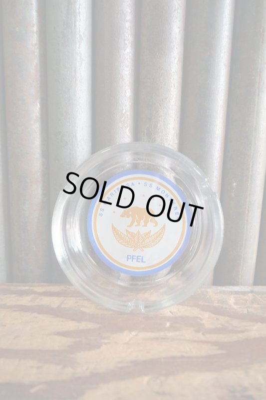 画像1: ビンテージ　PFEL　ガラス灰皿 (1)