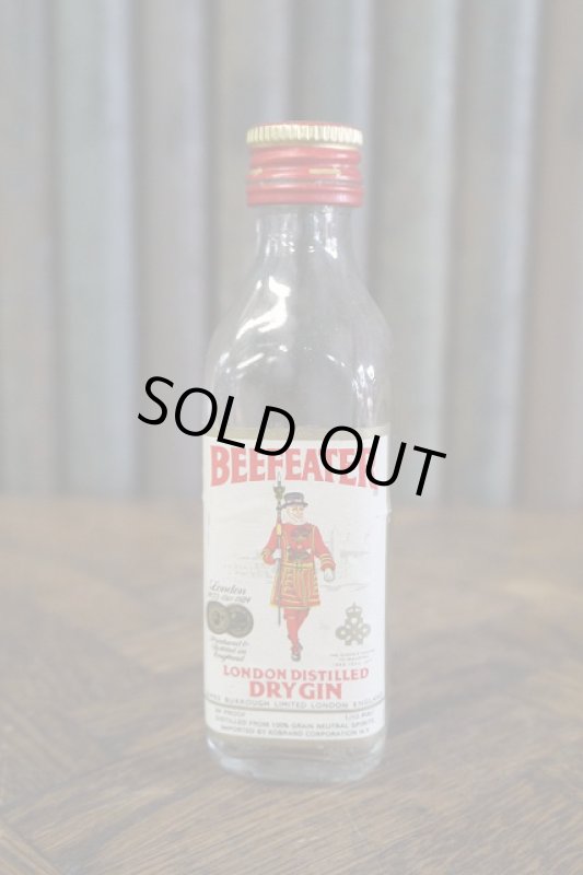 画像1: ビンテージ　BEEFEATER　ミニボトル瓶  (1)