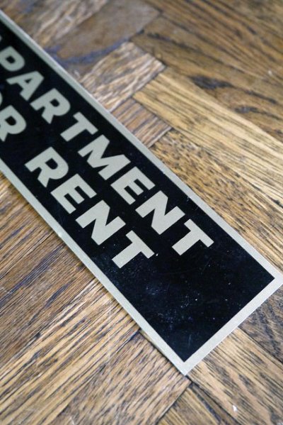 画像2: ビンテージ　APARTMENT　FOR　RENT　メタルステッカー