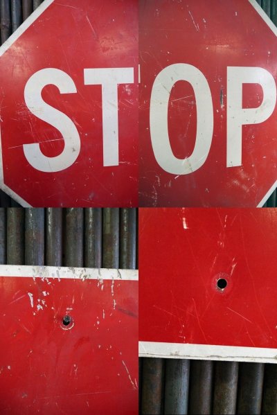 画像1: ビンテージ　STOP　大型ロードサイン　C