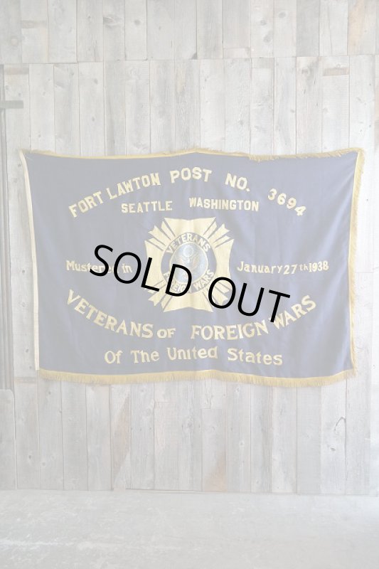 画像1: ビンテージ　VETERANS FOREIGN WARS FLAG　 (1)