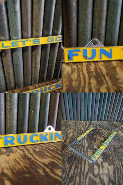 画像2: ビンテージ　LET’S　GO　FUN　TRUCKIN'　ナンバープレートフレーム