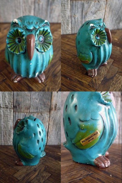 画像2: ビンテージ　OWL　貯金箱 　B