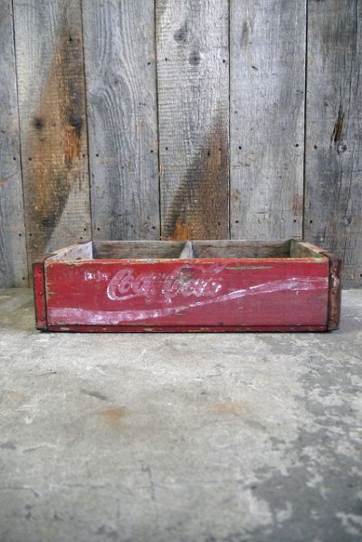 画像1: ビンテージ　Coca-Cola　ウッドボトルケース 