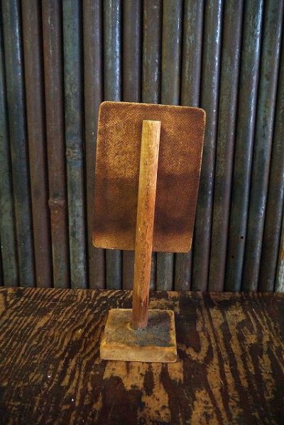 画像1: ビンテージ　NO　PARKING　ANY　TIME　ロードサインオブジェ