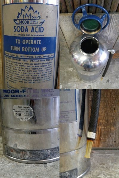 画像2: ビンテージ　MOOR₋FITE　メタル消火器